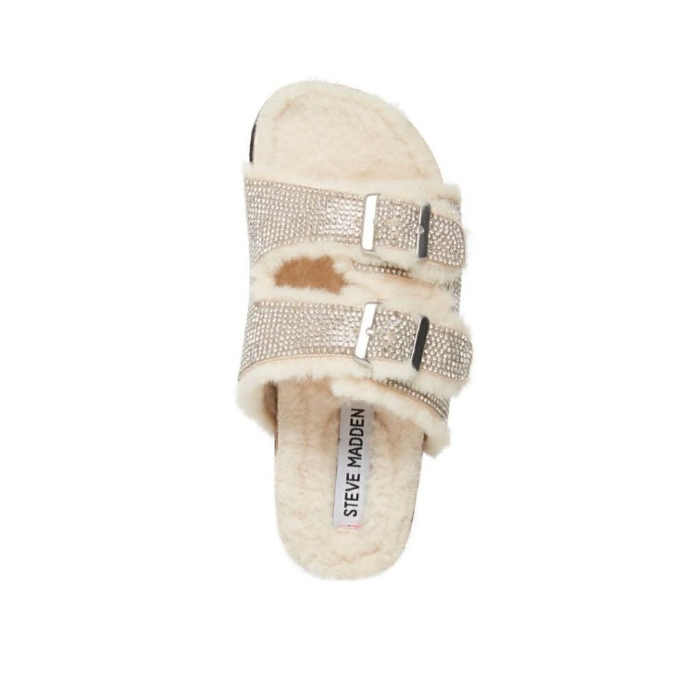 Steve Madden Fuzzy Faux Fur Slip on
